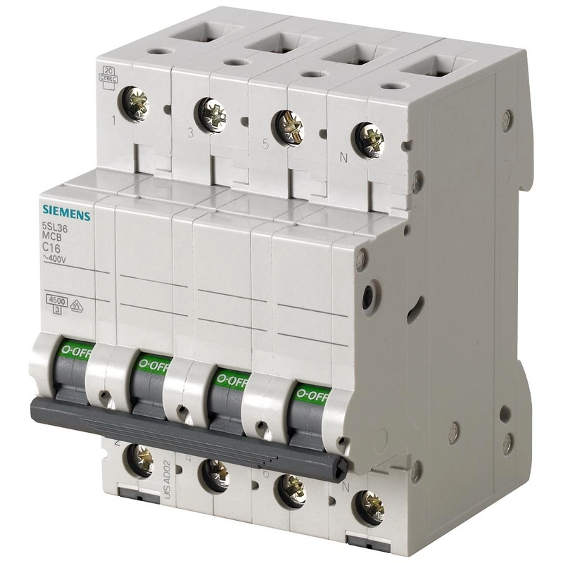 Interruptor Termomagnético 3x16A + N 4,5KA curva C